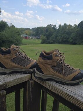 Outdoor Life US Mens Size 8 M Joliet Suede Leather Waterproof Hiking Boot Brown